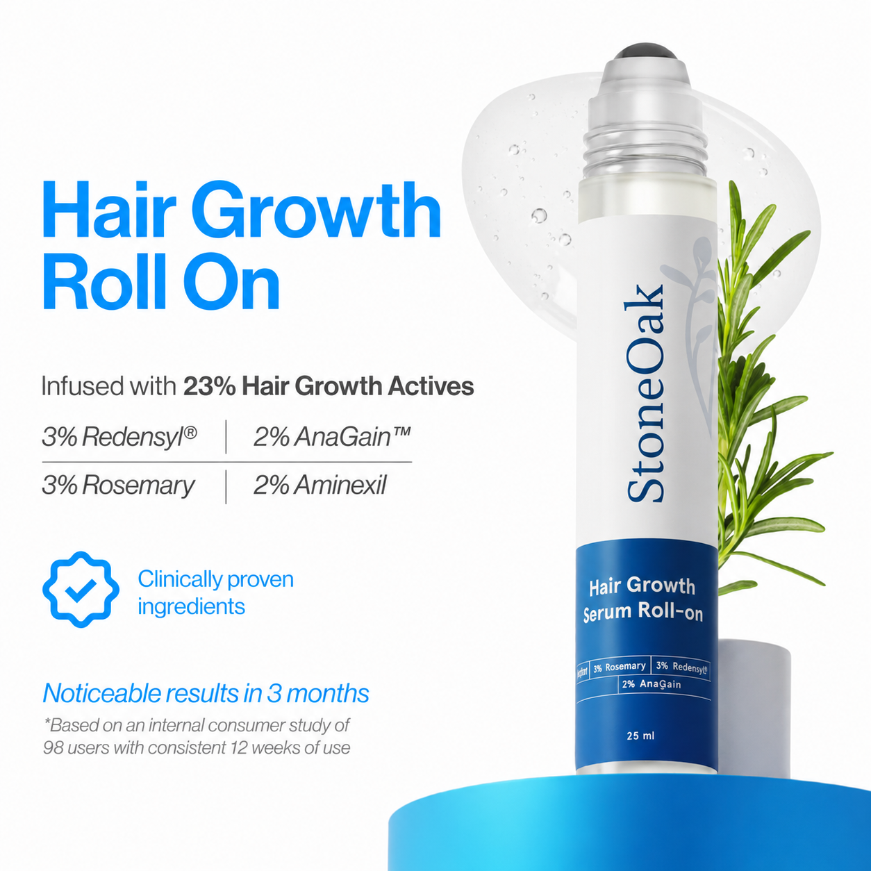 StoneOak's Root Nourish Roll-On Serum